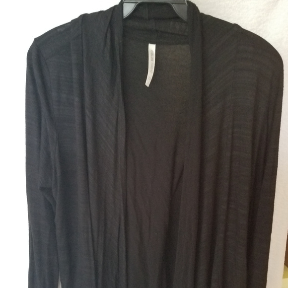 Color Thread Corset-Back, Open-Front Cardigan - Picture 3 of 3